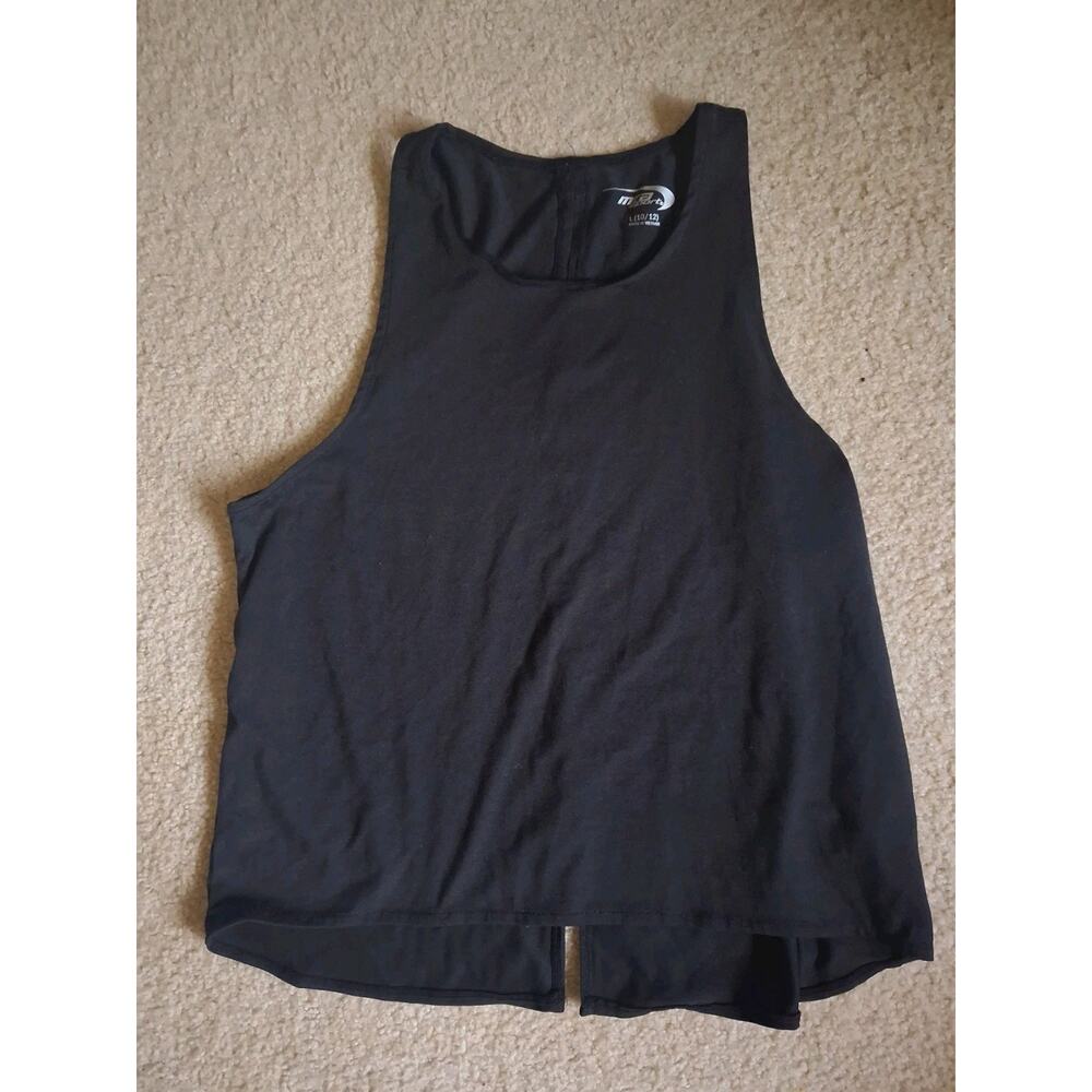 Mizuno Black Solid Sleeveless Scoop Neck Jumpsuit Polyester Size L